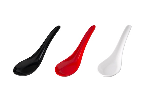 MELAMINE CHINESE SPOON-RED