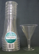 PLASTIC MARTINI GLASS 250ML